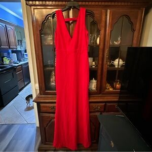 Beautiful Formal Prom Dress NWT Long Red Sleeveless Size Large